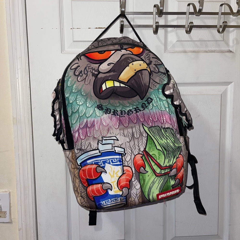 Spray ground NYC pigeon winged backpack